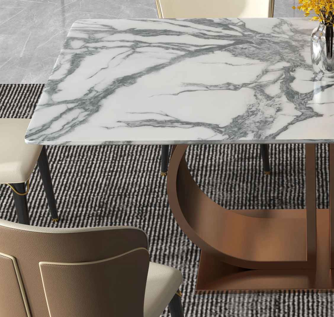 SUS 12 Foot Light Luxury Modern Dining Tables Dining Room Furniture