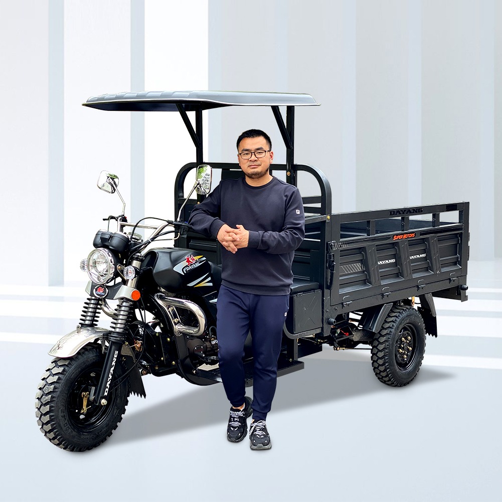DAYANG Prince Grey Motorized Tricycles with 200CC Engine and 1000kg Loading Capacity