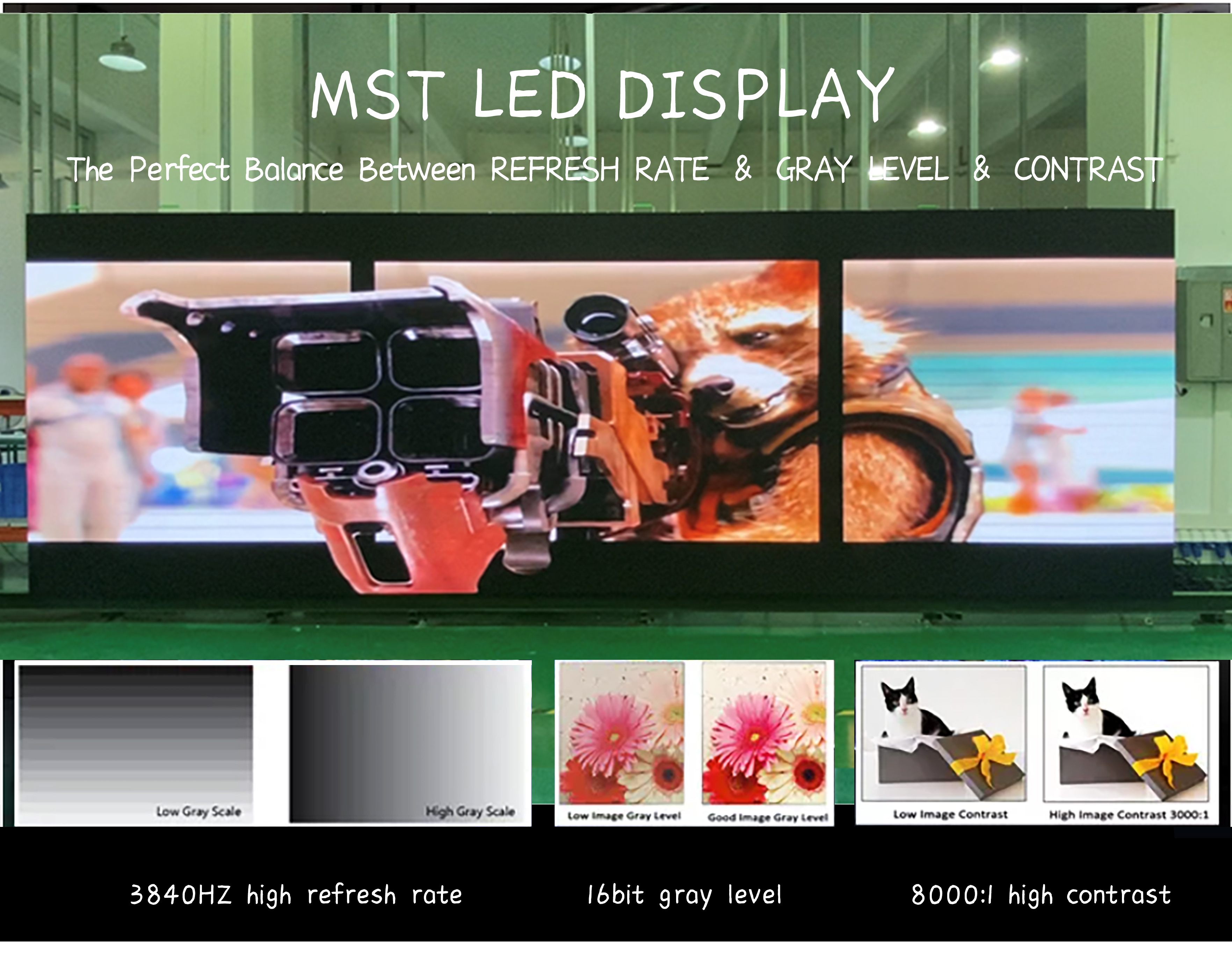 640x480 Flexible LED Video Screen Wall Mounted For Indoor Advertising