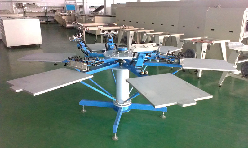 Silk screen press 6 color