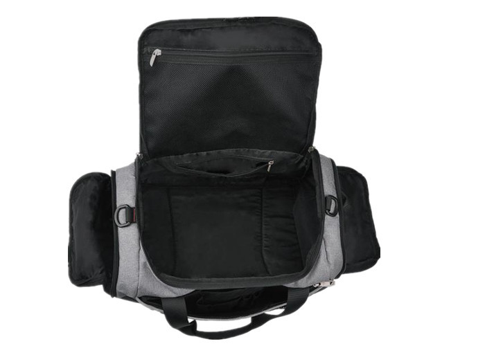35L Grey Classical Custom Canvas Duffle Bags For Traveling / Sporting