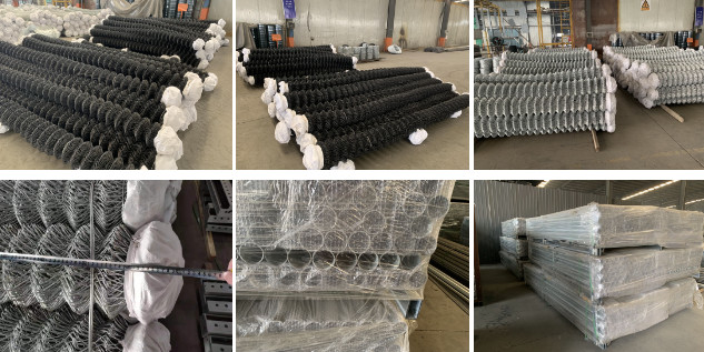 Powder Coating 5.0mm Moveable Chain Link Fence For Garden Application