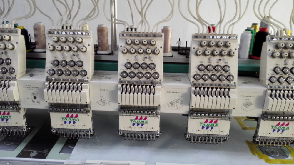 Fully Automatic Used Tajima Embroidery Machine With 1000rpm Speed