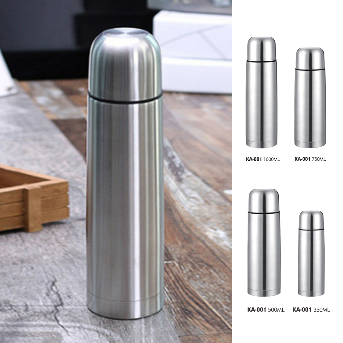17oz Classic 304 Stainless Material Bullet Vacuum Flask Thermos Sports Water Vacuum Bottle Logo