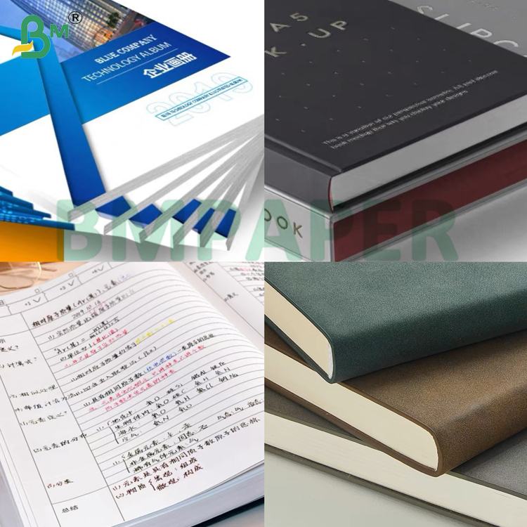 140g 160g Smooth Fold Resistance Eco - Friendly High White Woodfree Paper For Brochures Book Covers