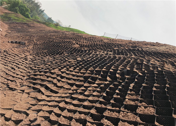 Ground Improvement Black 3D Cellular Confinement Systems
