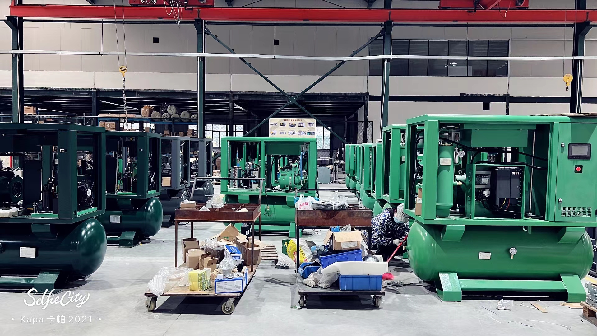 Stationary Silent Oil Free Air Compressor 0.8MPa Pressure 60HP Customizable