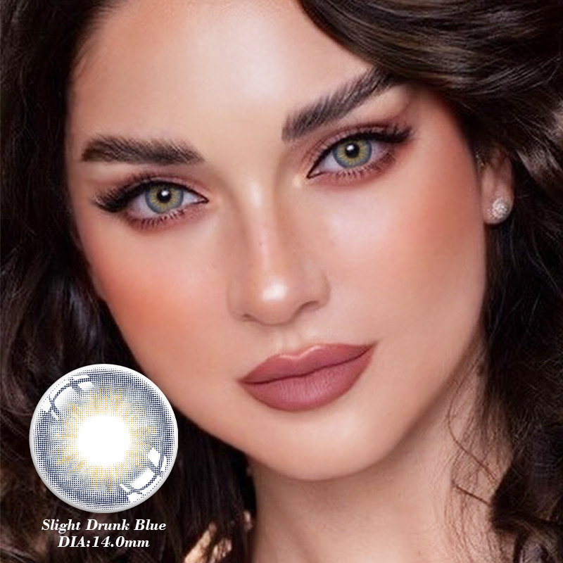 Prescription Myopia Smokey Gray Contact Lens For Dark Eyes