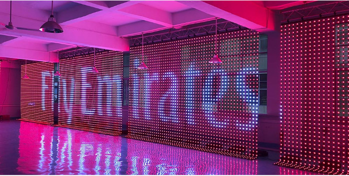 SMD3535 LED Type Full-Color DMX512 Control Advertising Grid Display with IP67 Grade