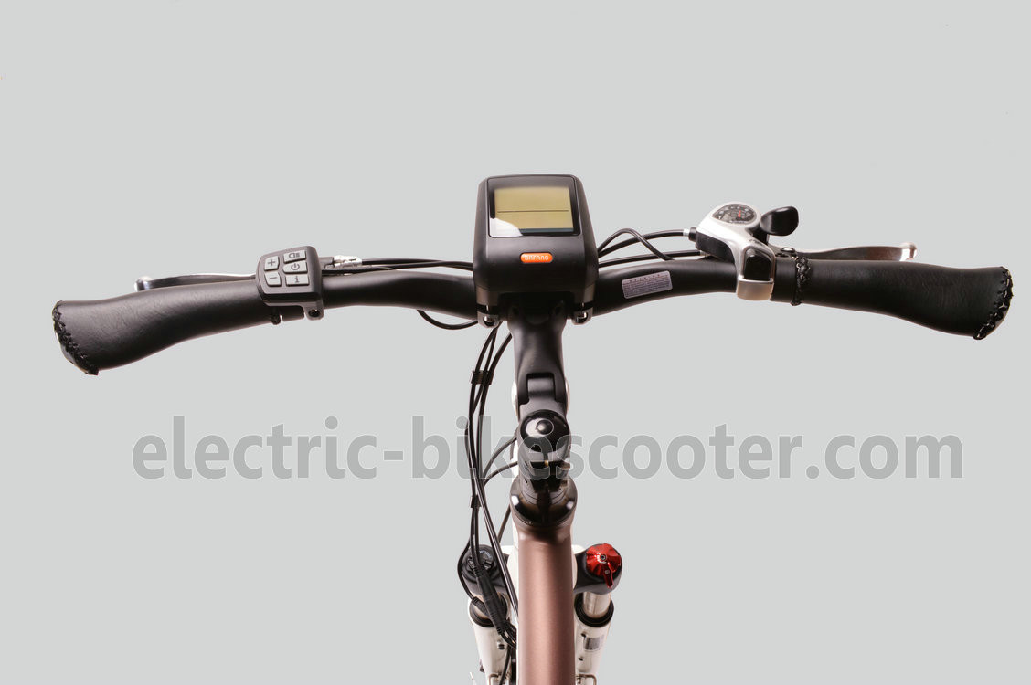 7 Speed Mid Motor Electric Bike , Mid Drive Motor Electric Bike 700C MTB Tire
