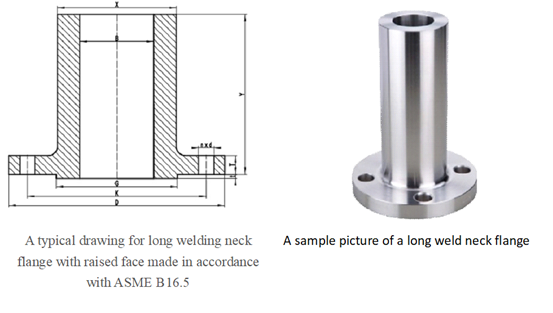 WN Alloy Steel Flange 48 Inch ASTM A182 F5 Customized Reducing Weld Neck 0