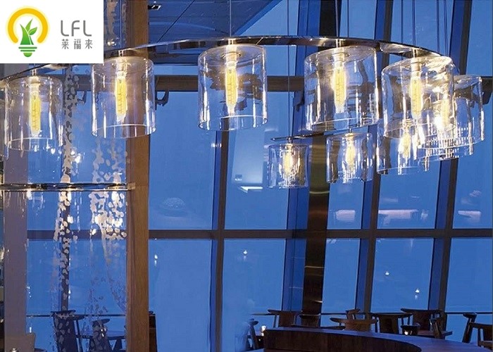 Curved Spiral Filament Decorative LED Bulbs For Vintage Pendant Light 2200K