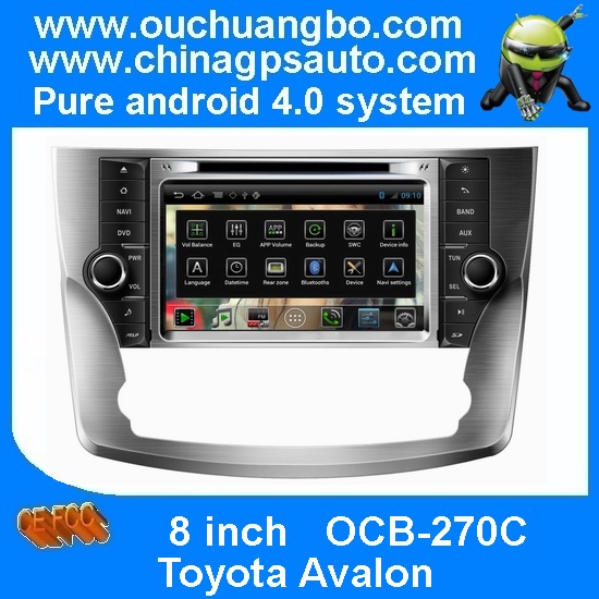 Ouchuangbo Car Navi Multimedia EQ Android 4.0 Toyota Avalon Auto GPS 3G Wifi Bluetooth S150 System OCB-270C
