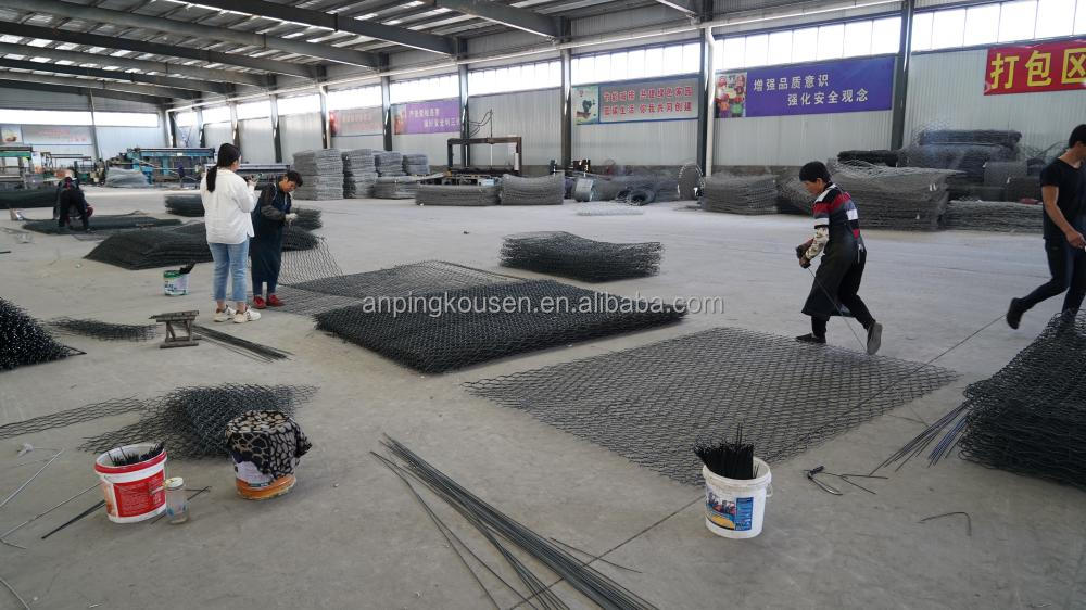 Electric Wire Mesh Gabion Box 2x1x1 for Hot Dipped Galvanized Coating Protection