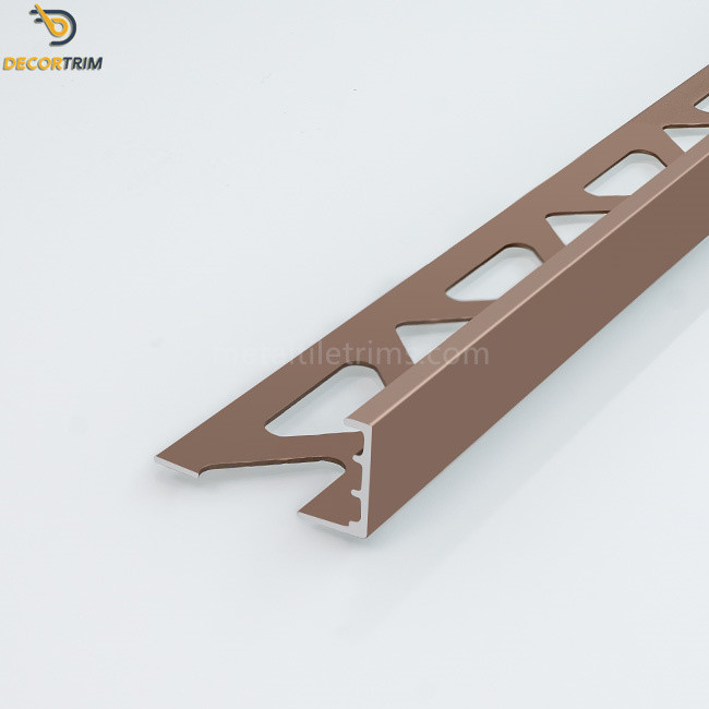 Anodize Tile Trim Strips Metal Tile Corner Trim Thickness 0.9mm / Customized