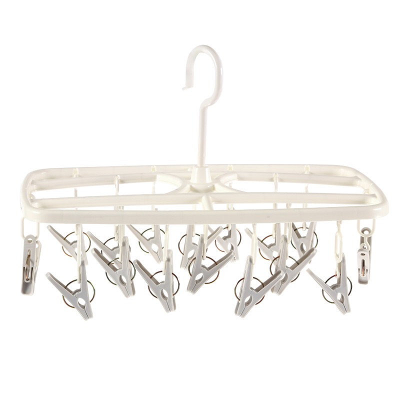 16 Non Slip Children Sock Drying Rack Laundry Hanger Clothes Hanger Clips