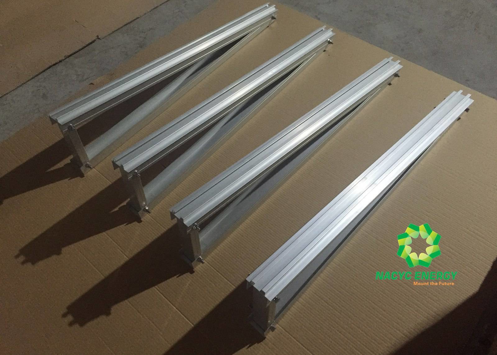 Rail Free Pre - Assembly Triangle For Roof And Ground Solar Power Energy