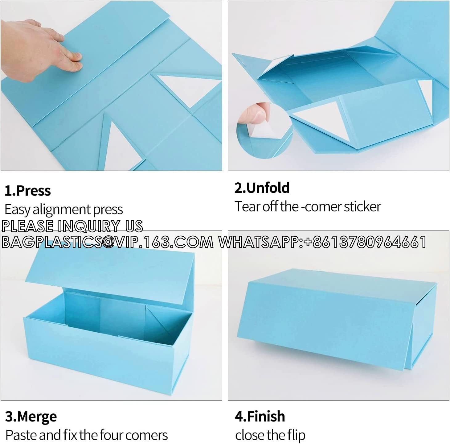Custom Printing Luxury Cosmetic Magnet Form Insert Rigid Gift Box With Lid Black Magnetic Gift Box For Jewelry