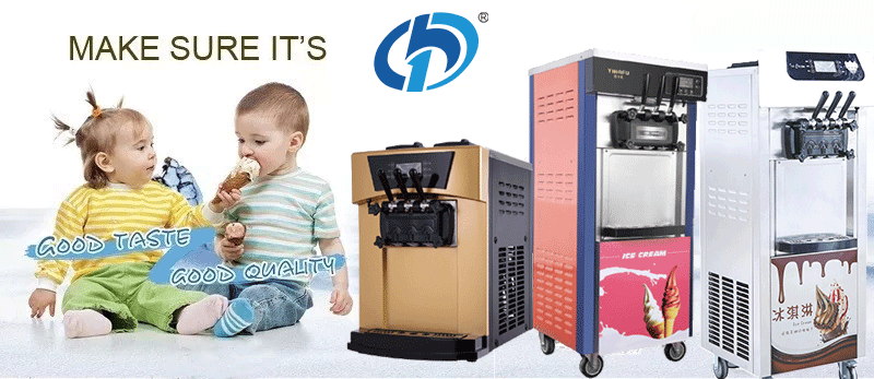 Stainless Steel Table Top 3 Flavors Commercial Automatic Soft Serve Ice Cream Maker Machine 540*785*835 mm 86KG