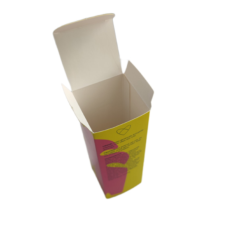 Paperboard Liner Type Tuck Top Boxes Recyclable Cosmetic Box Packaging For Lip Gloss