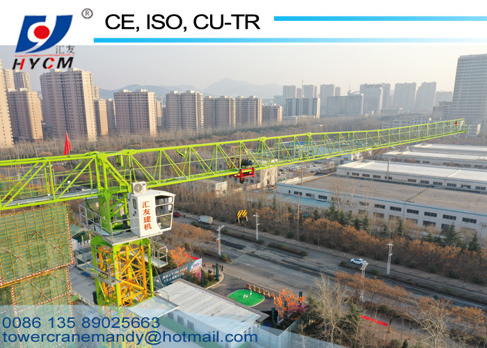 150m Tower Crane Lifting Height Top Slewing Crane 1600*1600*2500mm Block Mast Topless Tower Cranes
