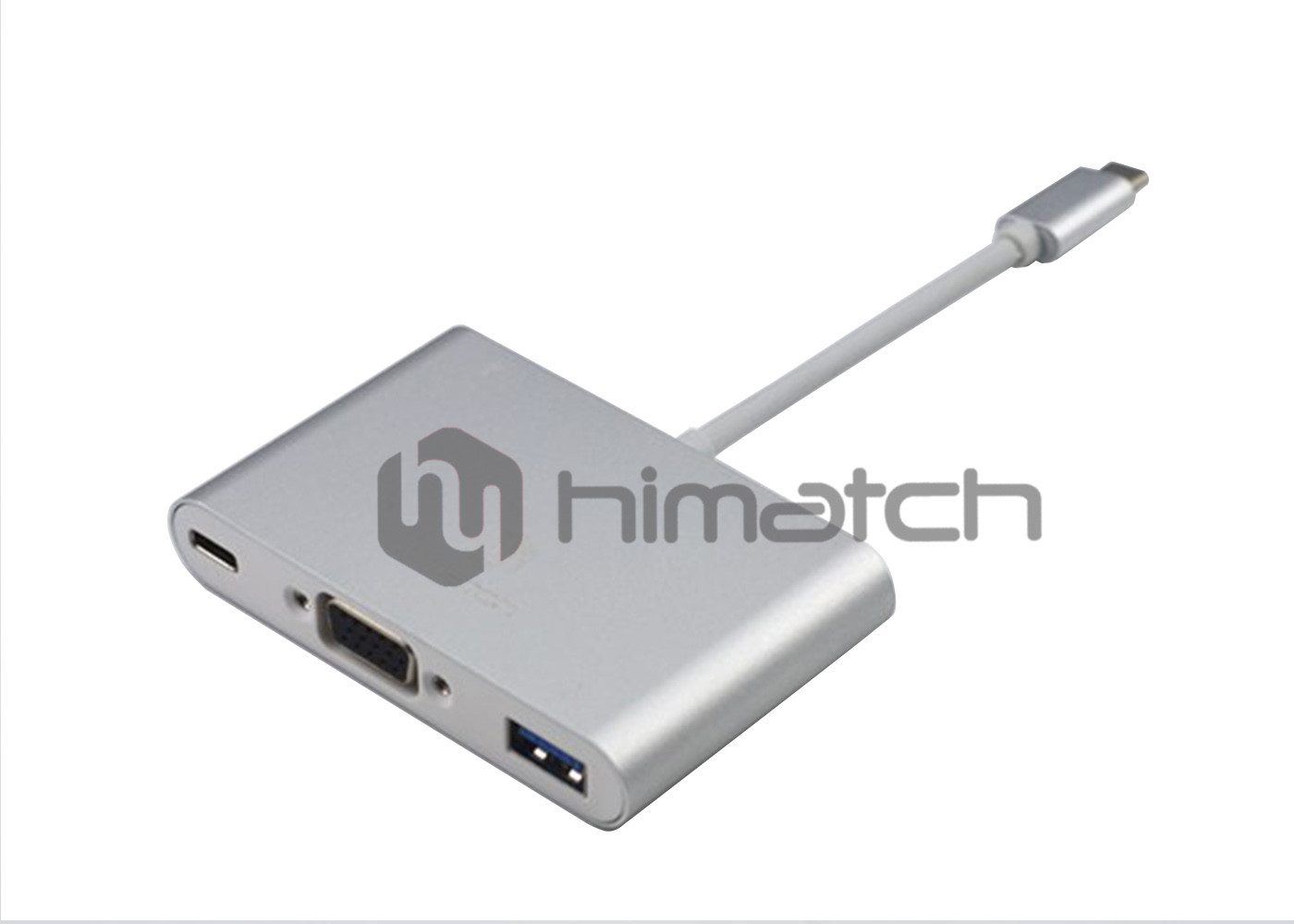Black USB 3.1 Type C Cable To VGA Female USB3 F Type C Connector Female Docking