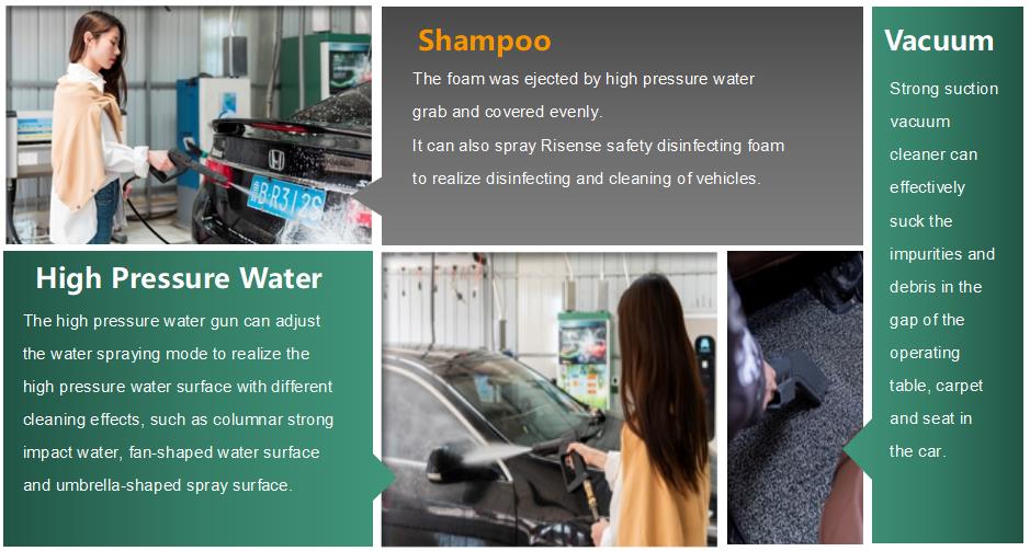 500mm Length Coin Operated Self Service High Pressure Water Gun Washing Machine with Output Power 1500W