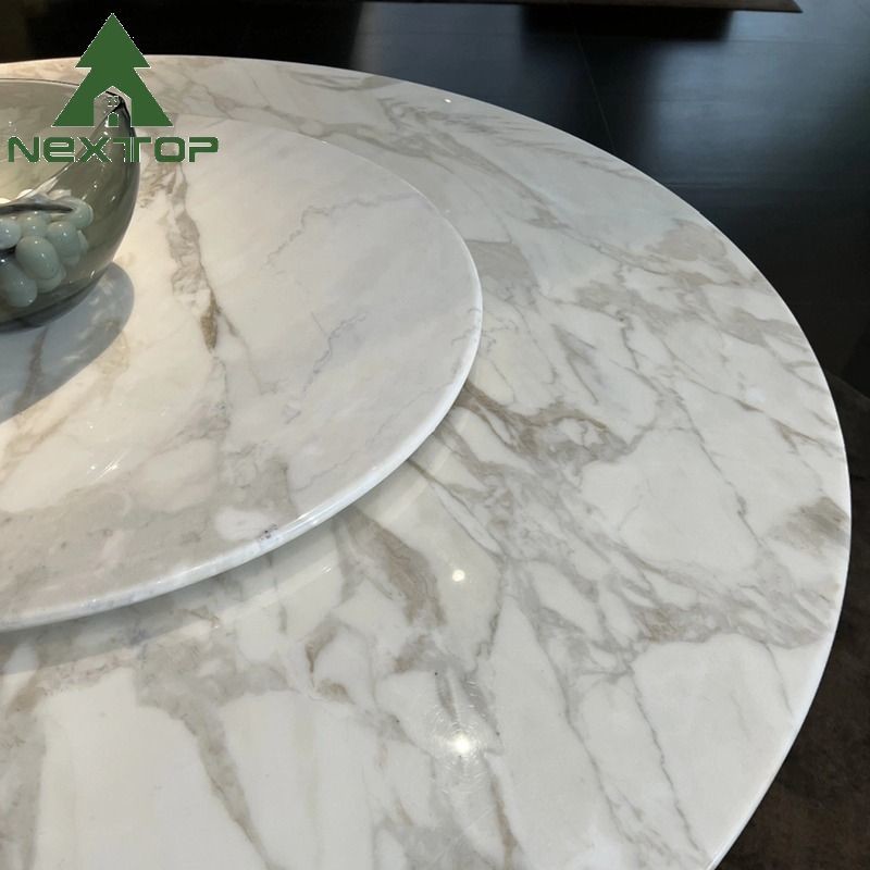 Modern Kitchen White Dining Table And Green Chairs Swivel Round Dining Table