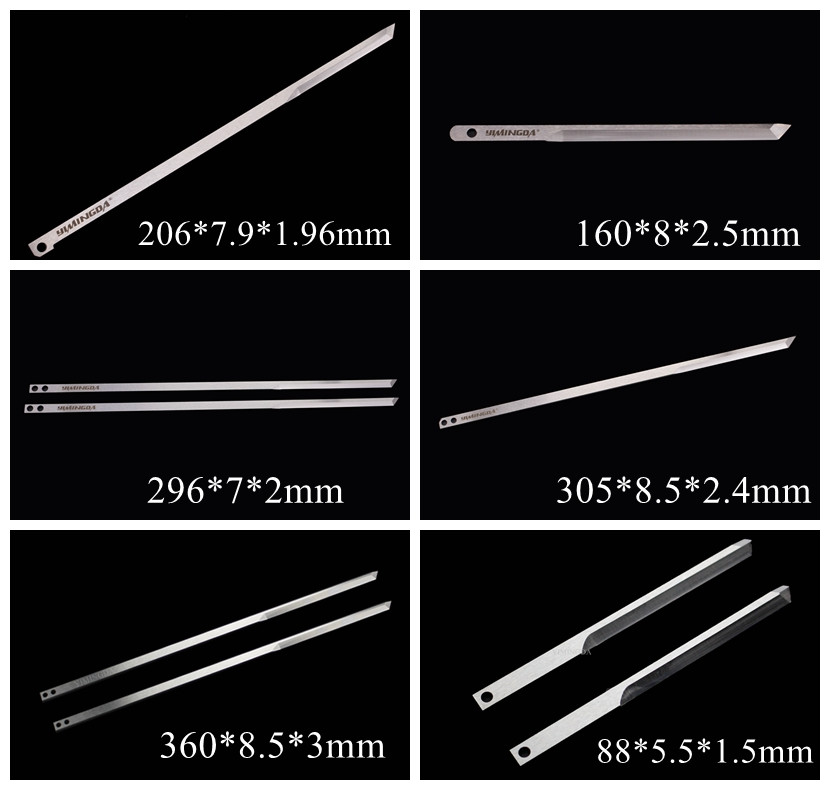 Rustproof MP6 Parts Cutter Knife Blade 801274 305x8.5x2.4mm 37 Degree Angle
