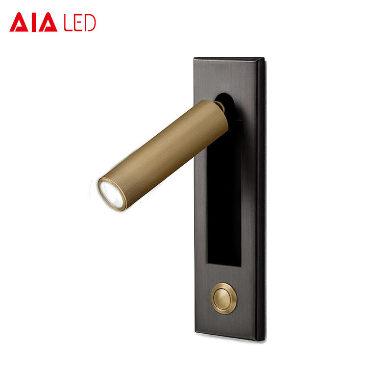 hotel led flexible arm bed side wall reading light/bed led wall light/bed reading wall light