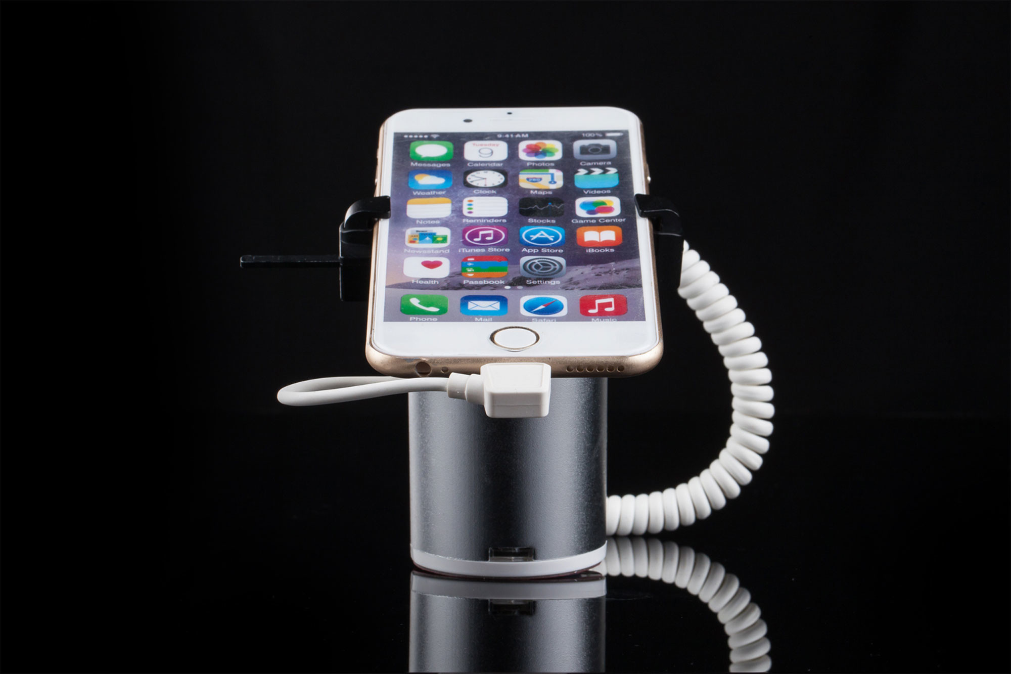 COMER anti-theft Wholesale cell phone security display magnetic holder with alarm