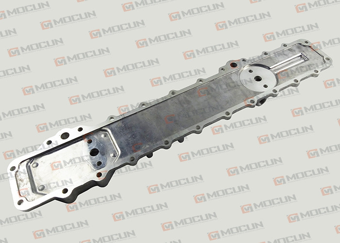 Silver Color Oil Cooler Cover For Excavator Engine E320B / E320C