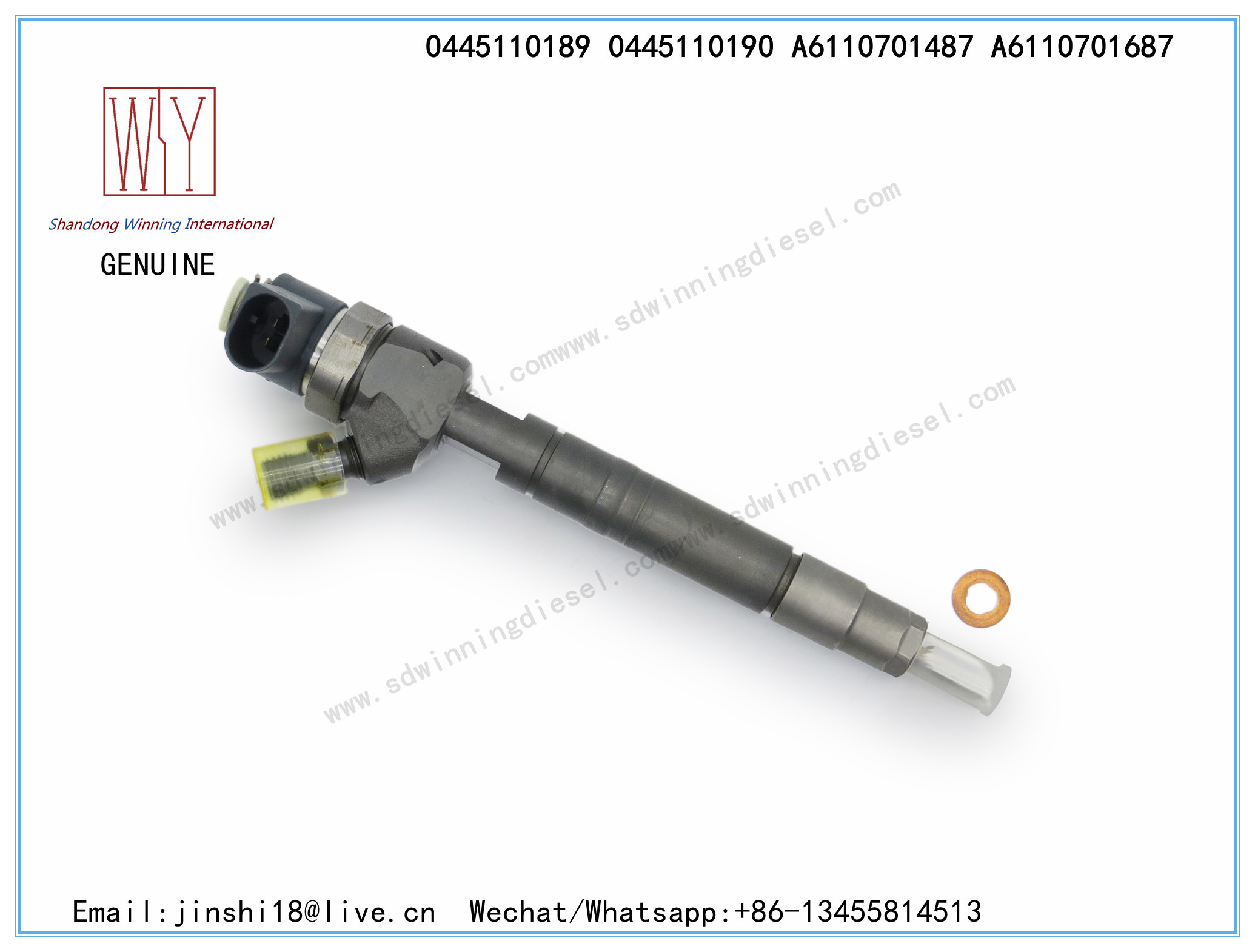 BOSCH GENUINE AND BRAND NEW DIESEL FUEL INJECTOR 0445110189, 0445110190, A6110701487, A6110701687