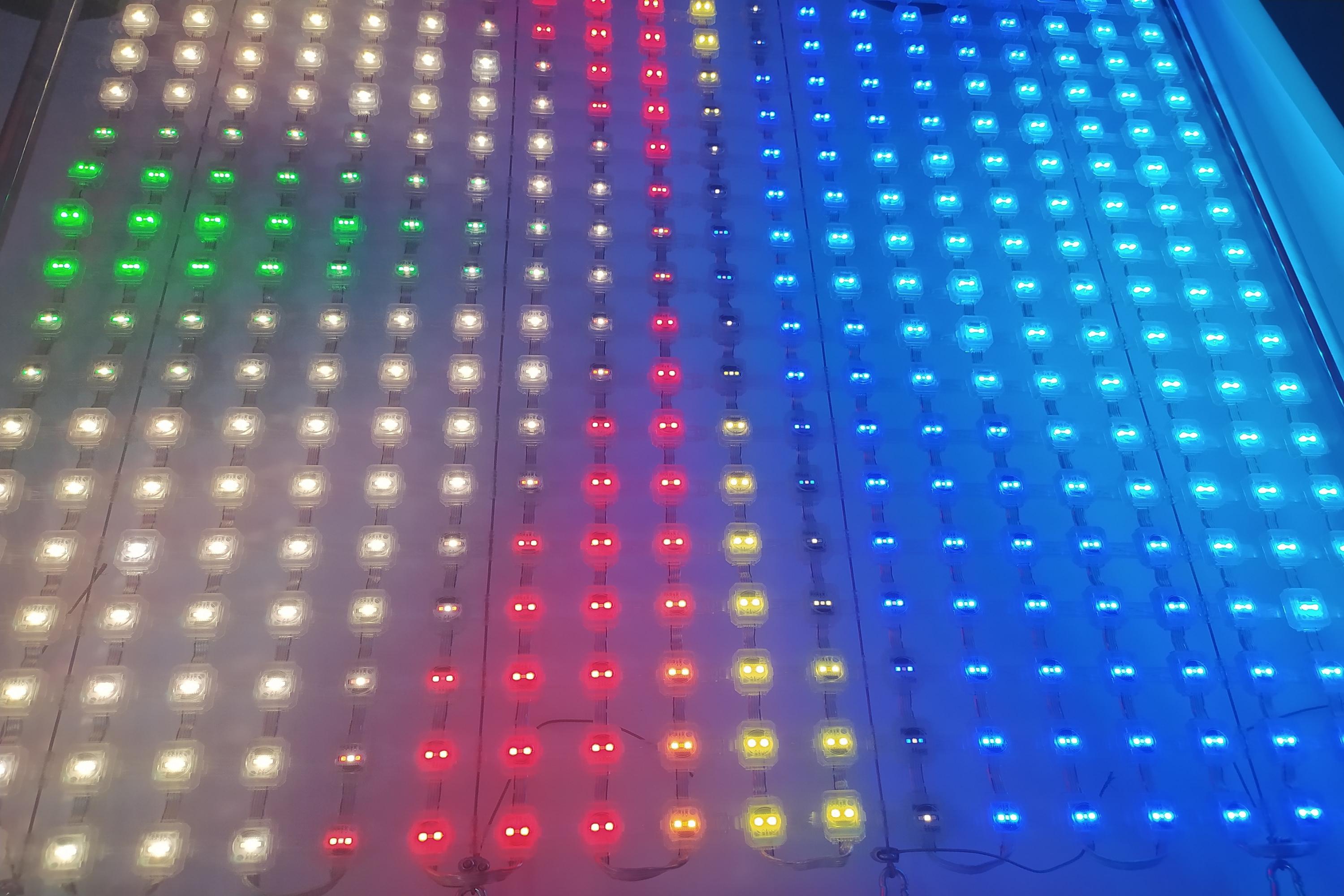 P50 P100 RGBW LED Mesh Screen For Electronic Advertising Board Shopping Mall