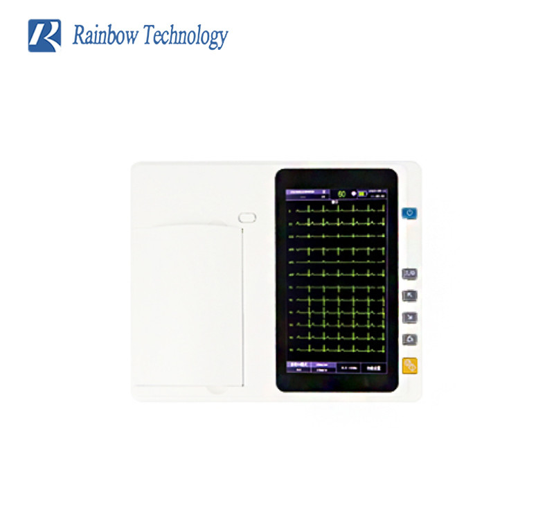Automatic Digital Ekg ECG Machine 12 Lead Durable With 7 Inch Touch Screen