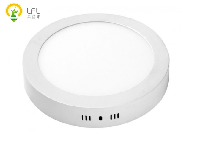 Round Cool Light LED Slim Panel For Surface Mounted Ceiling High Intensity Aluminum Shell
