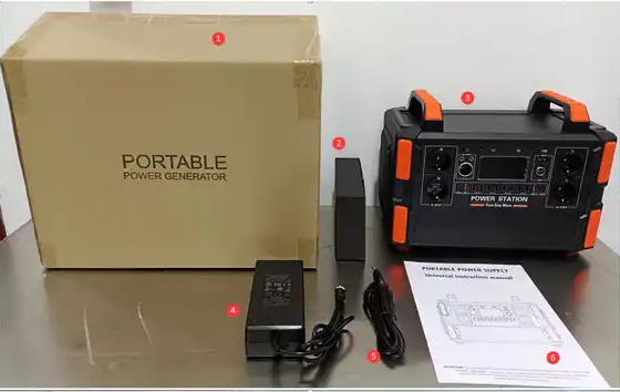 2025 Hot Sale 1200W Powerstation LiFePO4 Battery Bank Mobile Portable Power Station 1000W Solar Generator for Home Power Supply