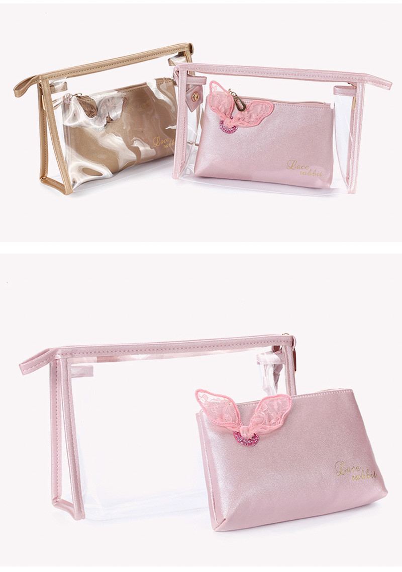 Eco Friendly Waterproof PVC Transparent Makeup Washing Bags for Travel