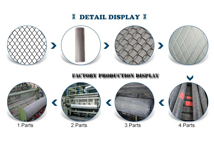 11.5ga 6m Width High Security Chain Link Fence For Commercial