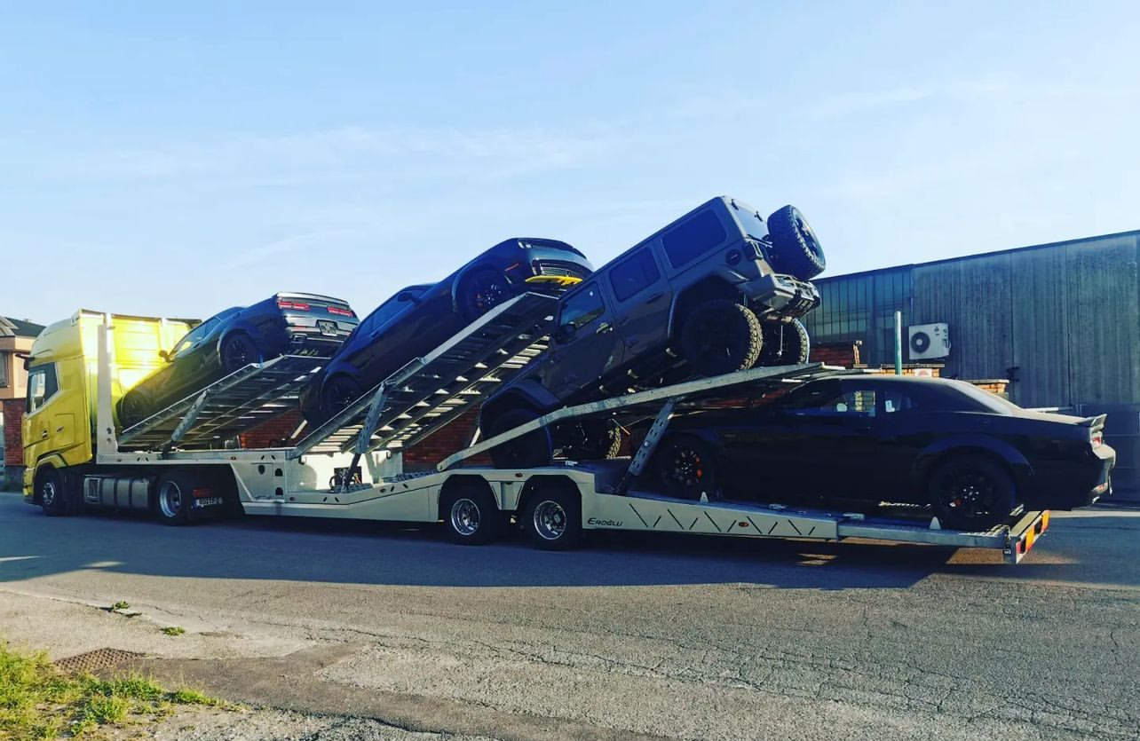 2/3 Axle Stainless Steel 6-10 Land Road Car Trailer Semi Utility Flatbed Carrier Trailer
