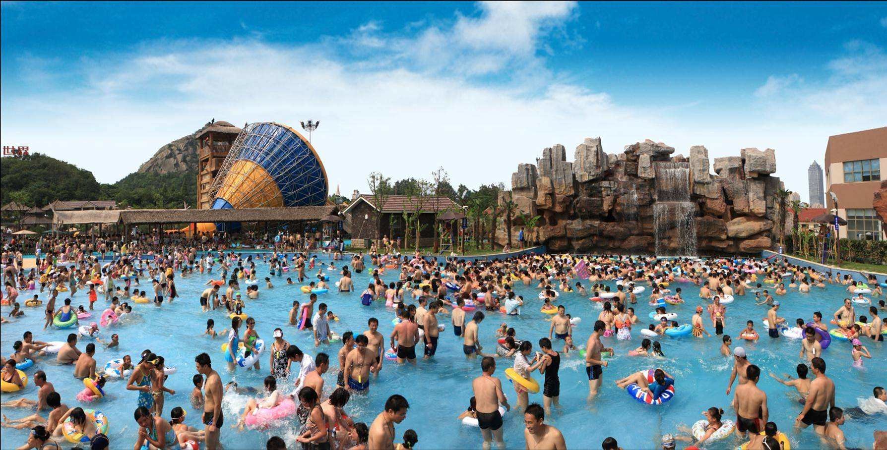 Artificial Water Park Wave Pool Durable Air Blowing Surf Wave For Hotel Beach