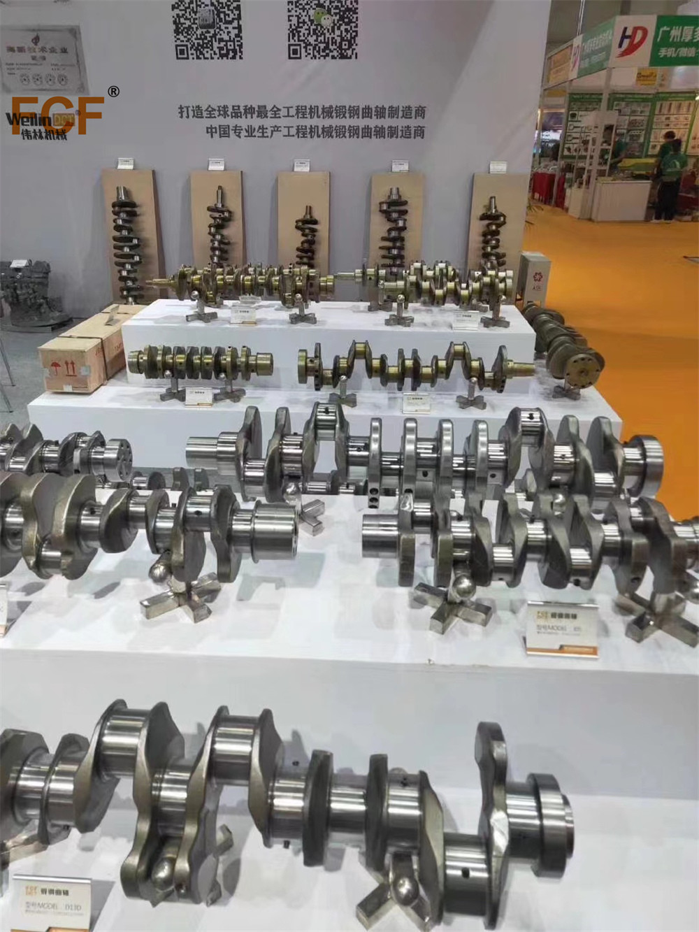 Excavator Forged Steel Crankshaft ME032364 For 6D14 6D15 Mitsubishi