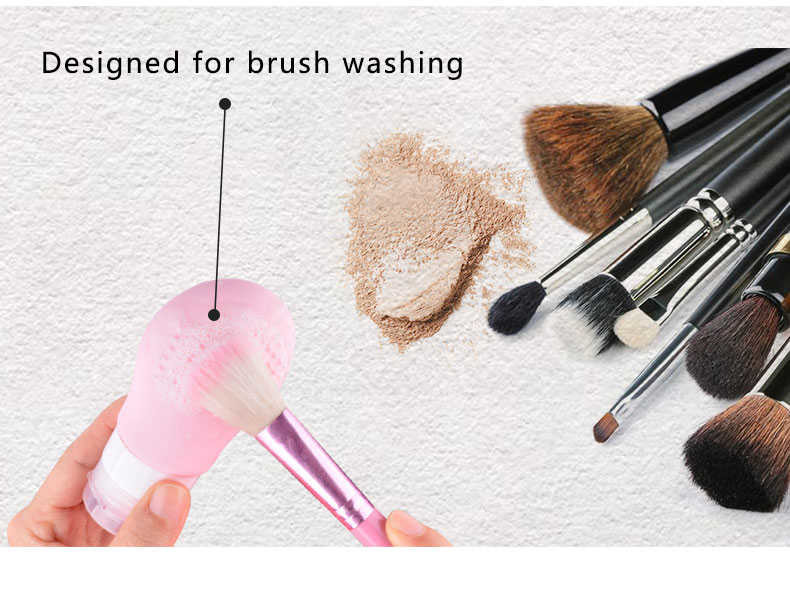 Electric Silicone Face Scrubber Silicone Household Products Grey Pink