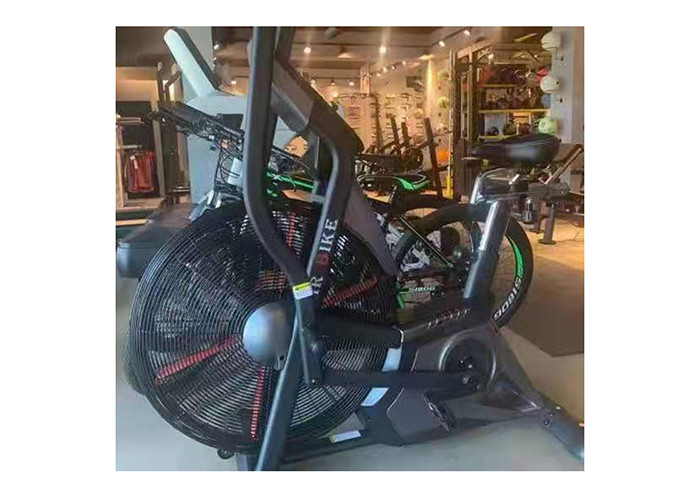 Stationary Assault Air Bike Cardio Gym Equipment With Chain Structure