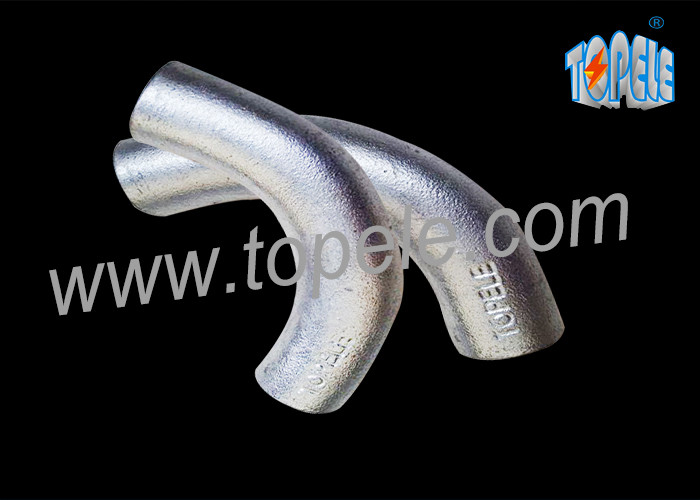 BS4568 Conduit Fittings 20mm, 25mm Malleable Iron Solid Elbow , 90 Degree
