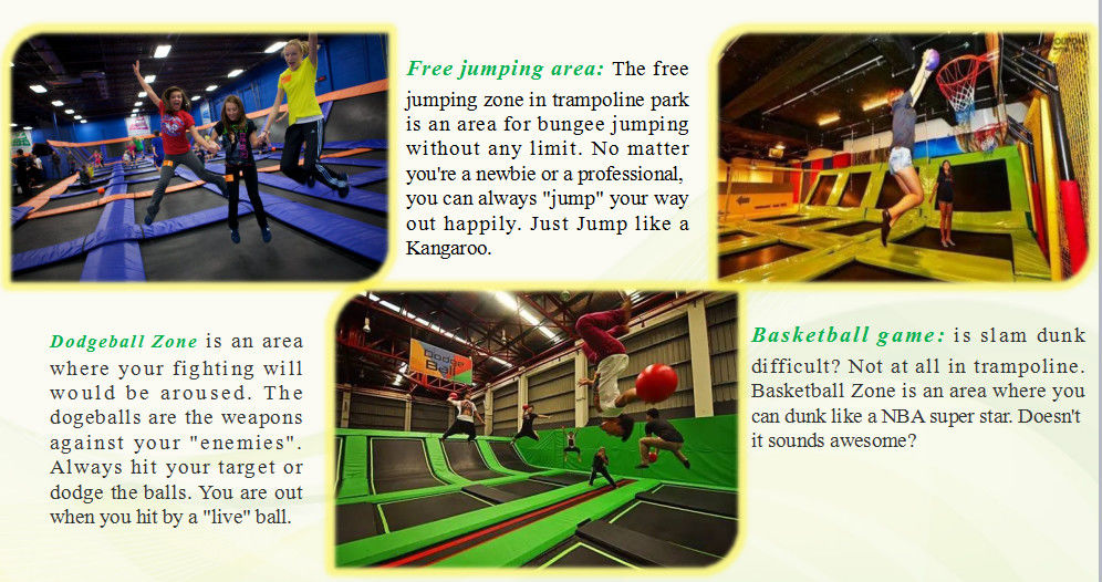 360M2 Funny Kids Indoor Trampoline Playground Equipment/ Indoor Trampoline Center