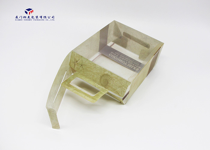 Carry Handle On Box Top Rectangle Custom Plastic Box Packaging 15X7.5X17cm