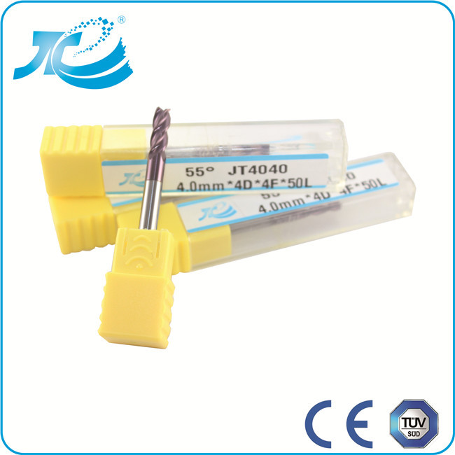 Diameter 2mm End Mill with Overall Length 50 - 150mm TiAlN / TiCN / TiN Coating