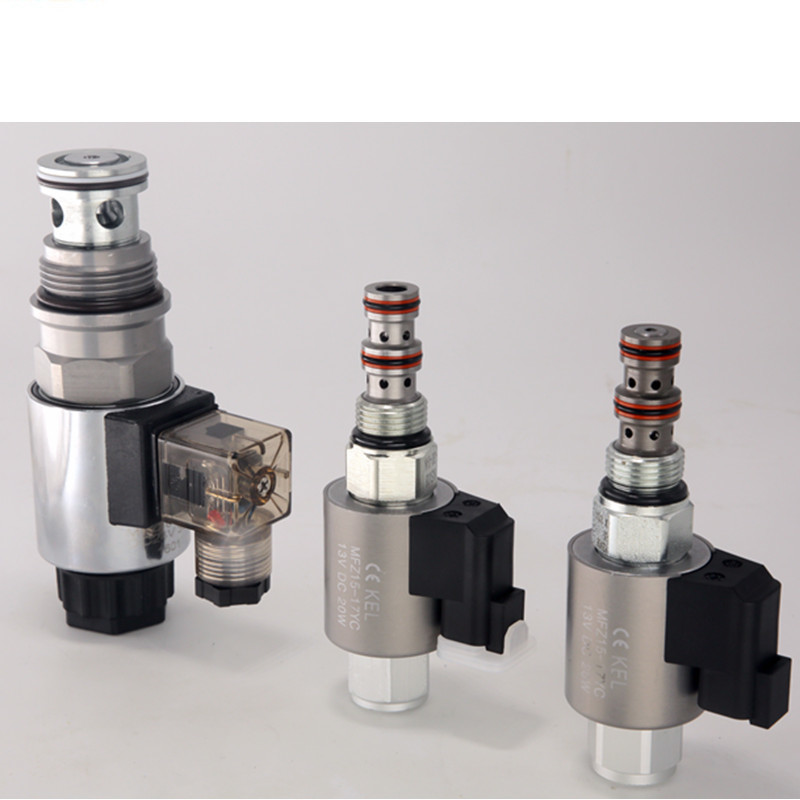 Hydraulic Cartridge Solenoid Valve 3 Way 2 Position Threaded