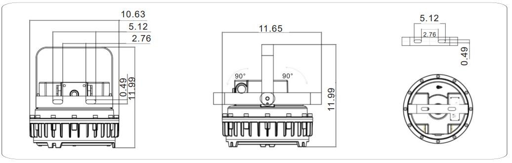 20-200W Explosion Proof Flood Light Fixtures 2200k-7000k S Series For Oil And Gas